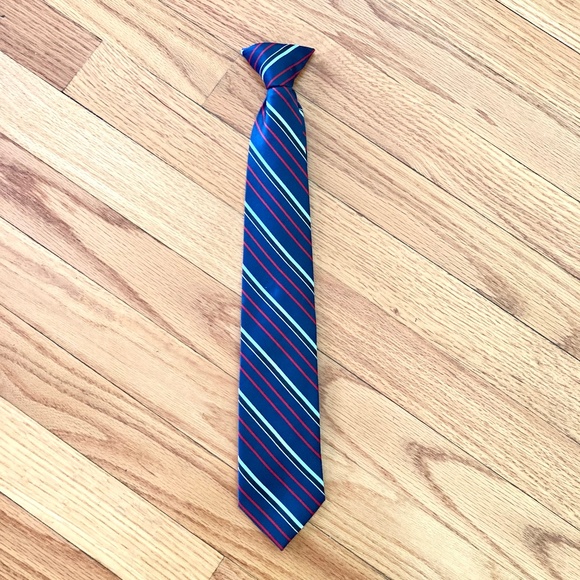 Boy’s size 14-20 Cherokee clip on red white and blue tie - Picture 1 of 5